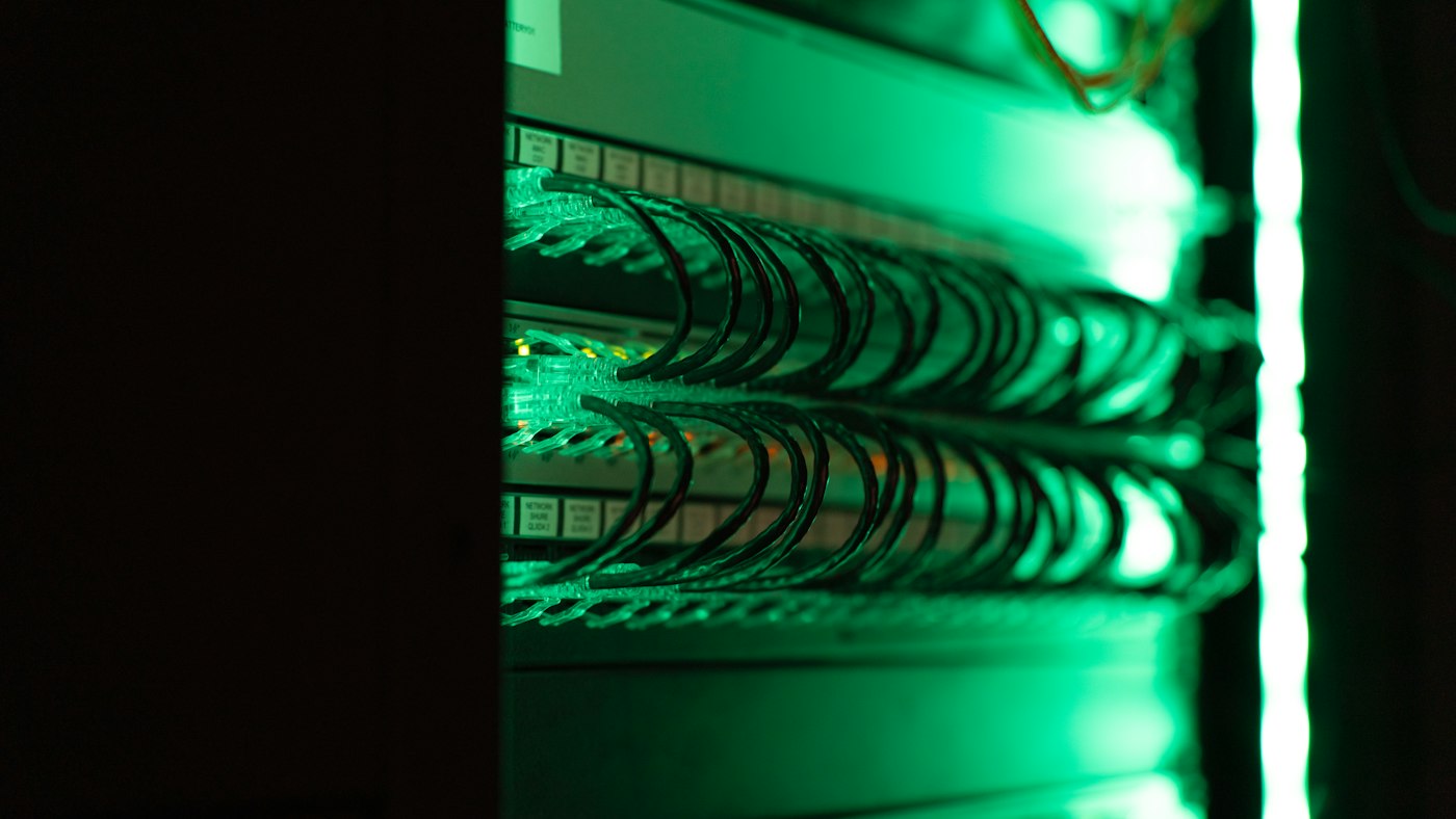 Close up of a server used for backups